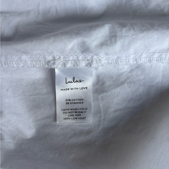 Lulus In A Ruffle White Ruffled Hook and Eye Top - Picture 7 of 7